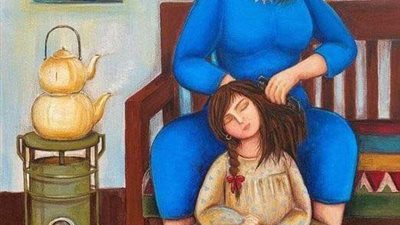 ربه منزل تقول مافيش في البيت الى غير خمسه جنيه  قصه كامله