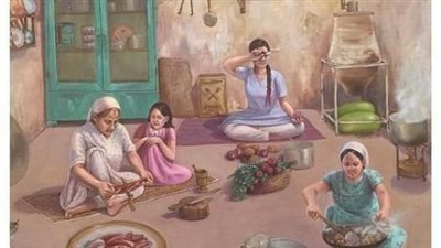 في إحدى المنازل البسيطة كانت تعيش ابنة مع أمها العجوز، وكانت لديها ثلاثة أخوات صغار، وكانوا فقراء، وتوفى الأب ولم يبقى لهم