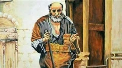 الرجل الاعمى والتاجر