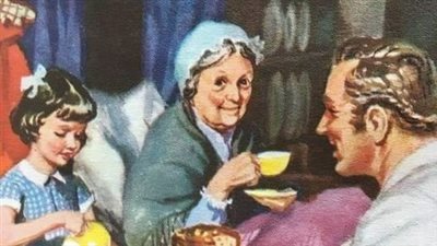 قصه في يوم من الأيام كان هناك إمرأة عجوز إشتد بها المړض كامله