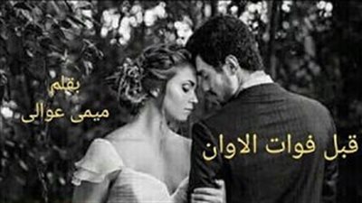 رواية قبل فوات الاوان جميع الفصول كاملة بقلم ميمي عوالي