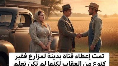 تمت إعطاء فتاة بدينة لمزارع فقير كنوعٍ من العقـاب