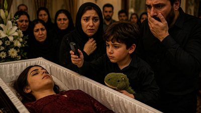 قبل إغلاق النعش بثوانٍ... ابنها الصغير كشف السر الذي أخفته!